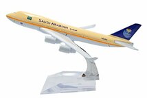 TANG DYNASTY 1/400 16cm サウディア航空 Saudi Arabian Airlines ボーイング B747 合金飛行機プレーン模型_画像1