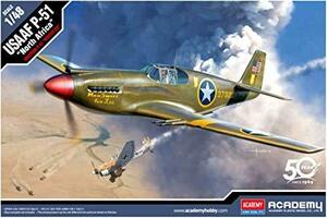 アカデミー 1/48 アメリカ陸軍航空軍 P-51 マスタング 北アフリカ戦線 プラモデル 12338