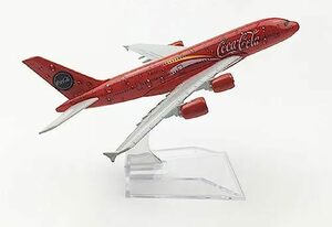 1/400スケール 日本政府専用機・会社名ロゴ入り 航空機モデル (AirbusA380 Coca-Cola)