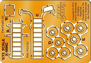 ParaGraFix バンダイ　ファインモールド　Xウイング　スターファイター　1/72　フォトエッチング
