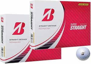 BRIDGESTONE ブリヂストン ゴルフボール SUPER STRAIGHT スーパーストレート 2023年モデル おまけ付き