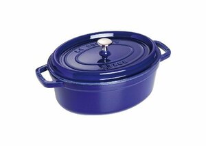 staub ストウブ 「 ピコ ココット オーバル グランブルー 27cm 」 大きい 両手 鋳物 ホーロー 鍋 IH対応 【日本正規販売品】 La Cocotte