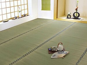 イケヒコ い草 ラグ 松 六一間2畳 約185×185cm 日本製 上敷き カーペット 双目織 ヒバ加工 #1113362