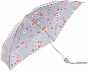 [フルトン] 雨傘 【ミニ傘】 折りたたみ傘 レディース Summer Sunrise Floral/ライトグレー F