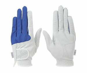 SEQUENTIAL GOLFグローブ DURO 高密着ストレッチ メンズ SQGS-007 White/Blue L(25-26cm)