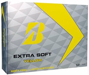 BRIDGESTONE(ブリヂストン) ゴルフボール EXTRA SOFT ゴルフボール(1ダース 12球入り) XSYX イエロー