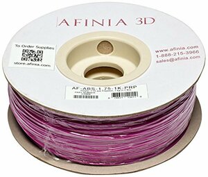 AFINIA(アフィニア) 3Dプリンター用フィラメント 1.75mm 純正バリューABS 紫色 Purple 1kg