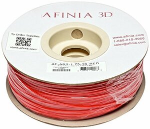 AFINIA(アフィニア) 3Dプリンター用フィラメント 1.75mm 純正バリューABS 赤色 Red 1kg