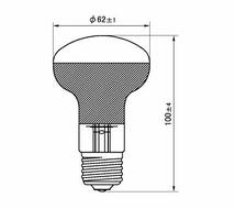 パナソニック レフ電球 ホワイト (屋内用) E26口金 100V60形 散光形(ビーム角=60°) RF100V54WD_画像2