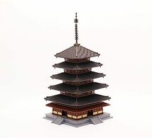フジミ模型 1/150 建物シリーズNo.2 法隆寺 五重塔 建-2_画像1