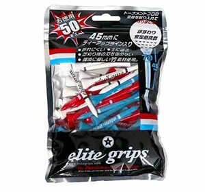 エリートグリップ elite grips ゴルフティー お徳用50本入 ウッドティー 70mm ライン入り