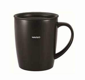 HARIO(ハリオ) マグボトル ブラック 300ml HARIO フタ付き保温マグ SMF-300-B