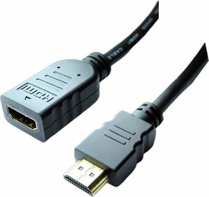 【カモン(COMON)製】イーサネット対応ハイスピードHDMIケーブル/延長用/金メッキ/2m【2HDMI-20E】