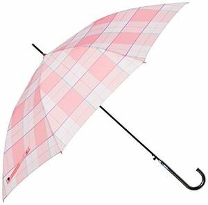 [ムーンバット] FROGRET(フログレット) チェック 長傘 雨傘 シンプル オシャレ かわいい レディース ペールピンク 21-019-31521-00