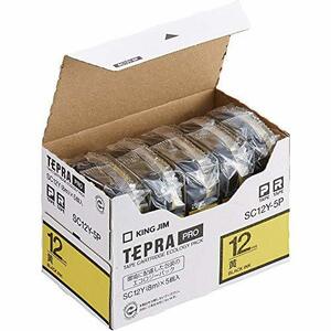 Король Джим "Тепура" Pro Tape Cartridge Eco Pack 5 кусочков 12 мм желтый/черный персонаж SC12Y-5P