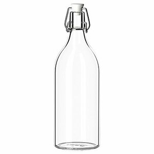 IKEA(イケア) KORKEN 00213558 ボトル ふた付き, クリアガラス