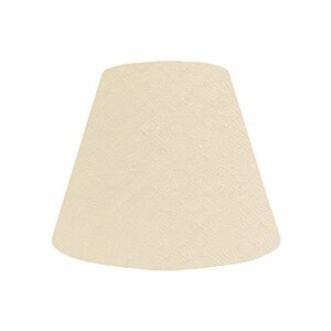 ランプ・シェード(lamp-shade) キャッチ式 交換用ランプシェード 綿布 薄ベージュ 直径27cm K-27150