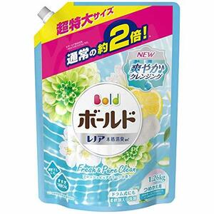 【大容量】ボールド 液体 柔軟剤入り 洗濯洗剤 フレッシュピュアクリーン 詰め替え 超特大 1.26kg