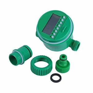 自動散水タイマー 電池式 節水 灌漑 水やり インストールが簡単 液晶表示装置(LCD) 配線不要 芝生・鉢植え・畑用 ガーデニング