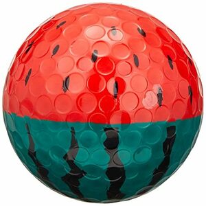 ホクシン交易 ゴルフボール スイカボール1セット BALL097 レッド