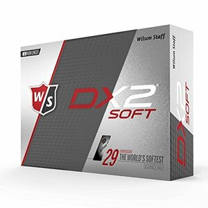 Wilson(ウイルソン) ゴルフボール DX2 SOFT ゴルフボール ユニセックス DX2 AN ホワイト 1ダース(12個入り)