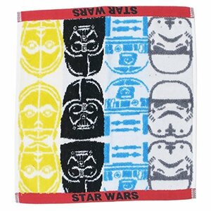 丸眞 ハンドタオル STAR WARS スターウォーズ 34×36cm ウォーズ フェイス 無撚糸使用 綿100% 2535019300