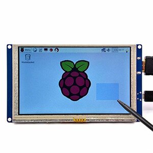 GeeekPi 5インチHDMIモニターLCD抵抗膜方式タッチスクリーン800x480 LCDディスプレイRaspberry Pi 4モデルB、Pi 3/2モデルB / B