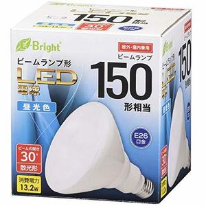 LED電球 ビームランプ形 E26 150形相当 13W 昼光色 散光形 屋内・屋外兼用 LDR13D-W20/150W 06-3126