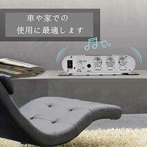 パワーアンプ Bewinner ステレオ ベース オーディオ デジタルアンプ 増幅器 HiFi音質 15Wx2RMS ミニ オートカー/ホームオーディオ_画像5