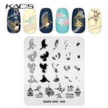 KADS スタンピングプレート5枚セット 可愛い金魚/ペンギン ナチュラルタイプ ネイルステンシル ネイルアートツール_画像4