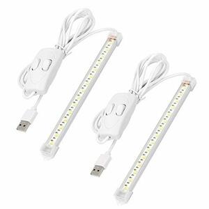 LED バーライト USBライト 高輝度led蛍光灯 USB 棚下ライト 20％明るくする、 三つ光変換、1kwの電力で500時間を持ちます 昼白色