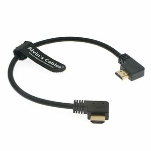 Alvin's Cables Z Cam E2 L字型 HDMI ケーブル 直角 to 直角 Portkeys BM5 モニター 用の 高速HDMI コード 30CM