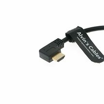 Alvin's Cables Z Cam E2 L字型 HDMI ケーブル 直角 to 直角 Portkeys BM5 モニター 用の 高速HDMI コード 30CM_画像2