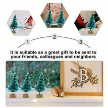 VORCOOL クリスマスツリー ミニ 卓上 24本 小さい 4cm 装飾 置物_画像3