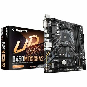 Gigabyte B450M DS3H V2 AMD AM4 ソケット B450 マザーボード