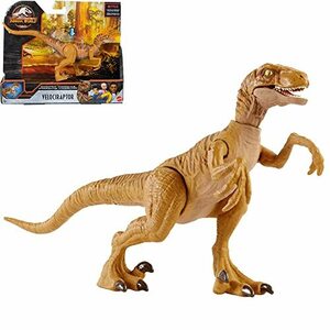 マテル ジュラシックワールド(JURASSIC WORLD) リアルミニアクションフィギュア アタック! ヴェロキラプトル 【全長:20?】【恐竜