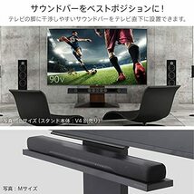 EQUALS イコールズ WALL テレビスタンドV4・PRO対応 サウンドバー棚板 Lサイズ 幅118cm サテンブラック_画像3