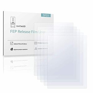 UniTak3D Mono X FEPフィルム260x180mm光造形専用膜5pcs Compatible with Anycubic Photon Mono X 4K,Photon MONO X 6K,Photon M3