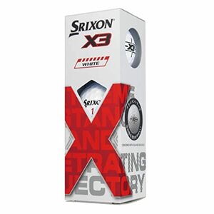 スリクソン（SRIXON） ゴルフボール SRIXON X3 エックス3（1スリーブ(3球)/ホワイト） X3 SN X3 WH