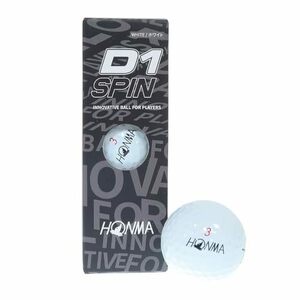 本間ゴルフ ホンマ(HONMA) 1スリーブ(3球入) ゴルフ 公認球 HONMA D1 SPIN ホワイト