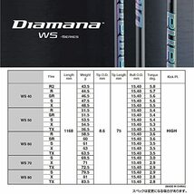 PING G430・G425・G410シリーズ ドライバー対応スリーブ付シャフト Diamana WS シリーズ 70 TX_画像3