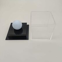 HH-GOLF透明アクリルゴルフボール展示ケース、シングルホールゴルフ展示ケース、ゴルフボールを記念する防塵透明記憶ケース,_画像2