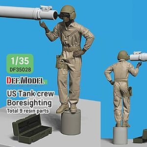 デフモデル 1/35 現用 アメリカ陸軍 M1A2戦車搭乗員1 ボアサイト 3Dプリンター部品付 レジンキット