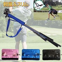 KINGBISON 青 ゴルフ ミニバック 楽々 シンプル メンズ 軽量 3～5本 ショート メンズ レディース バック ロング 横 縦 golf 直径_画像2