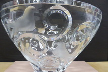 ラリック　Lalique 　クリスタル　ボウル　鉢　花器　　ヴェロンヌ　クリア　1121800 ②　クリスタルガラス 定価約50万_画像8