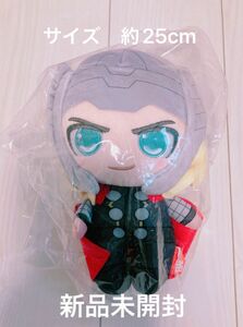 値下げ　marvel マーベル　マイティ・ソー　ぬいぐるみ　アベンジャーズ　トレバ限定　レア