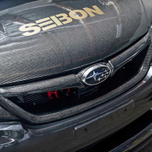 SEIBON セイボン カーボンフロントグリル STスタイル 光沢仕上げ インプレッサ GRB H19.10～H22.6 4ドア 日本仕様車_画像5