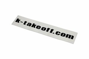 TAKE OFF テイクオフ テイクオフURL切り文字ステッカー300mm ブラック