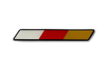 MUGEN 無限 トリコロールポッティングエンブレム (白/赤/金) フィット GE6 GE7 GE8 GE9 GP1 GP4 2012/5～2013/8_画像1