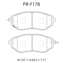 Weds ブレーキパッド レブスペック プライム フロント用 レガシィツーリングワゴン BP5 H15.5～H21.5 EJ20 2.0GT スペックB（STi除く）_画像2